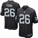 Nike Men & Women & Youth Raiders #26 Young Black Team Color Game Jersey,baseball caps,new era cap wholesale,wholesale hats